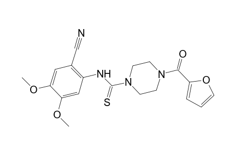 1-Piperazinecarbothioamide, N-(2-cyano-4,5-dimethoxyphenyl)-4-(2-furanylcarbonyl)-
