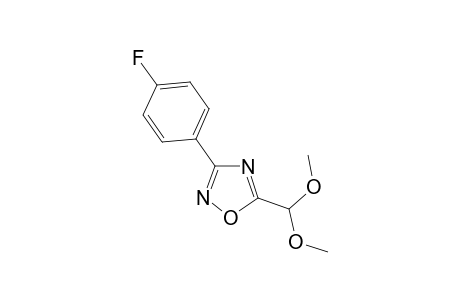 5-(Dimethoxymethyl)3-(4-fluorophenyl)-1,2,4-oxadiazole