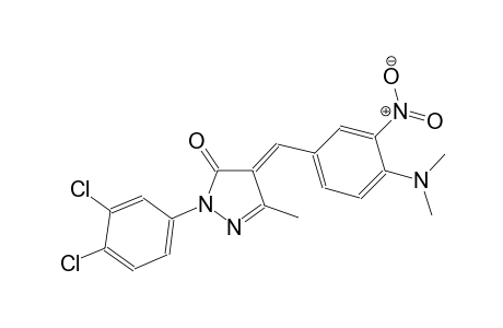 (4E)-2-(3,4-dichlorophenyl)-4-[4-(dimethylamino)-3-nitrobenzylidene]-5-methyl-2,4-dihydro-3H-pyrazol-3-one