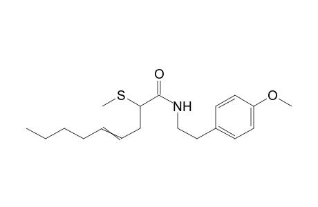 2-Methylthio-4-nonenoic acid p-methoxyphenethylamide