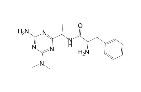 2-Amino-N-(1-[4-amino-6-(dimethylamino)-1,3,5-triazin-2-yl]ethyl)-3-phenylpropanamide