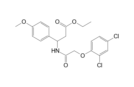 3-[[2-(2,4-dichlorophenoxy)-1-oxoethyl]amino]-3-(4-methoxyphenyl)propanoic acid ethyl ester