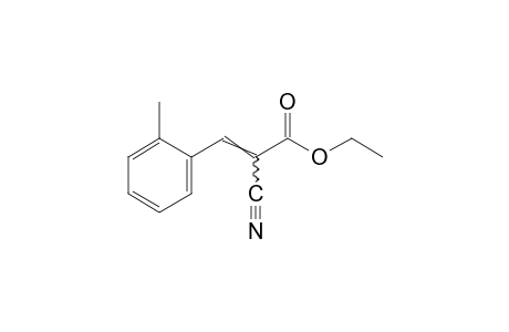 alpha-cyano-o-methylcinnamic acid, ethyl ester