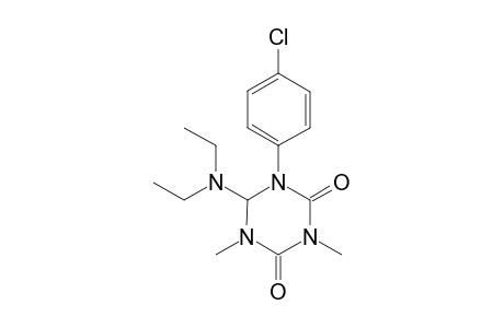 1-(p-chlorophenyl)-6-(diethylamino)dihydro-3,5-dimethyl-s-triazine-2,4(1H,3H)-dione