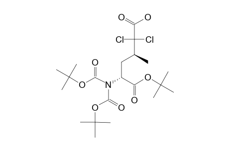 (2S,4S)-2-DITERT.-BUTOXYCARBONYLAMINO-5,5-DICHLORO-4-METHYLHEXANE-1,6-DIOIC-ACID-1-TERT.-BUTYLESTER