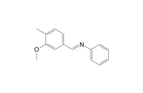 (E)-N-(3-methoxy-4-methylbenzylidene)aniline