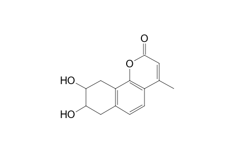 4-Methyl-8,9-dihydroxy-7,,8,9,10-tetrahydro-7,8-benzocoumarin