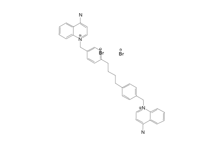 [1-[4-[4-[4-[(4-aminoquinolin-1-ium-1-yl)methyl]phenyl]butyl]benzyl]quinolin-1-ium-4-yl]amine dibromide