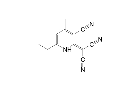 3-cyano-4-methyl-6-ethyl-delta^2(1H),alpha-pyridinemalononitrile