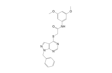 2-[(1-benzyl-1H-pyrazolo[3,4-d]pyrimidin-4-yl)sulfanyl]-N-(3,5-dimethoxyphenyl)acetamide