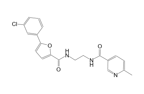 N-(2-{[5-(3-chlorophenyl)-2-furoyl]amino}ethyl)-6-methylnicotinamide