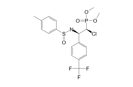 DIMETHYL-[S-(S),1S,2R]-(+)-1-CHLORO-2-(4-TRIFLUOROMETHYLPHENYL)-2-(PARA-TOLUENESULFINAMIDE)-ETHYLPHOSPHONATE