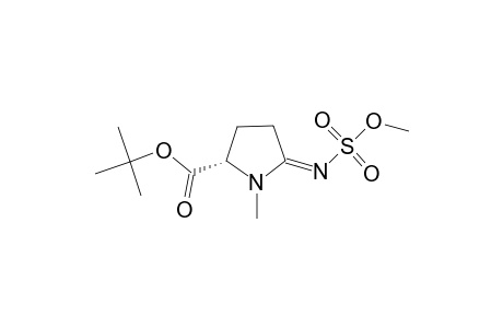 (+)-(S)-TERT.-BUTYL-2-(METHOXYSULFONYLIMINO)-1-METHYLPYRROLIDINE-5-CARBOXYLATE