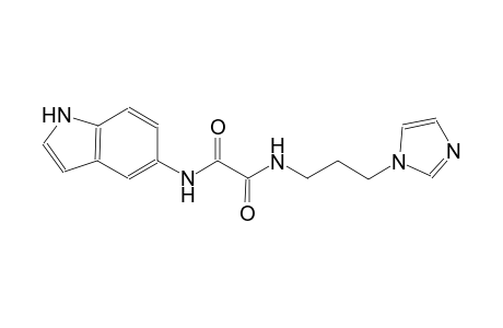 ethanediamide, N~1~-[3-(1H-imidazol-1-yl)propyl]-N~2~-(1H-indol-5-yl)-