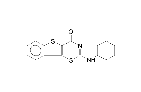 2-CYCLOHEXYLAMINO-4H-BENZO[B]THIENO[2,3-E]-1,3-THIAZIN-4-ONE