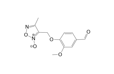 3-Methoxy-4-[(4-methyl-2-oxido-1,2,5-oxadiazol-3-yl)methoxy]benzaldehyde
