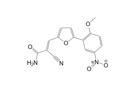 (2E)-2-cyano-3-[5-(2-methoxy-5-nitrophenyl)-2-furyl]-2-propenamide