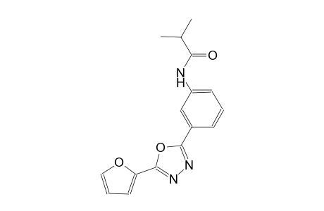 N-{3-[5-(2-furyl)-1,3,4-oxadiazol-2-yl]phenyl}-2-methylpropanamide
