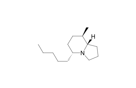 (5R,8R,8aS)-5-amyl-8-methyl-indolizidine