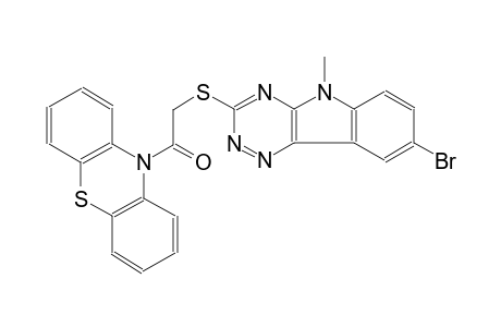 10H-phenothiazine, 10-[[(8-bromo-5-methyl-5H-[1,2,4]triazino[5,6-b]indol-3-yl)thio]acetyl]-