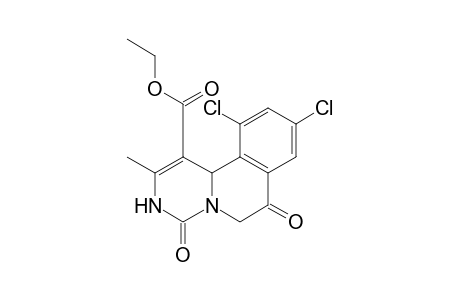 Ethyl 9,11-dichloro-2-methyl-4,7-dioxo-4,6,7,11b-tetrahydro-3H-pyrimido[4,3-a]isoquin oline-1-carboxylate