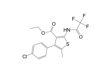ethyl 4-(4-chlorophenyl)-5-methyl-2-[(trifluoroacetyl)amino]-3-thiophenecarboxylate