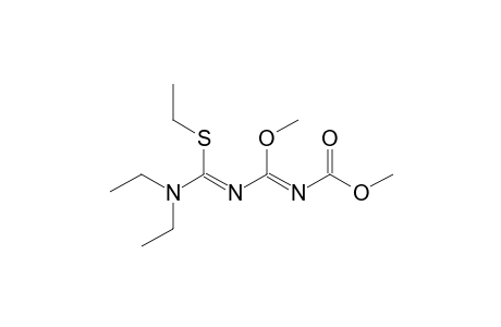 (NZ)-N-[[(Z)-[diethylamino-(ethylthio)methylene]amino]-methoxy-methylene]carbamic acid methyl ester
