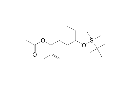 1-Octen-3-ol, 6-[[(1,1-dimethylethyl)dimethylsilyl]oxy]-2-methyl-, acetate