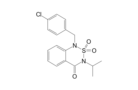 1-[(4-CHLOROPHENYL)METHYL]-3-ISOPROYL-2,1,3-BENZOTHIADIAZIN-4-ONE-2,2-DIOXIDE