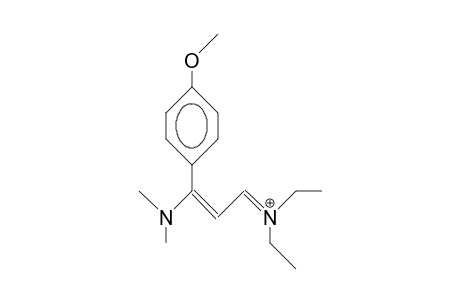 N,N-Diethyl-3-(4-anisyl)-3-dimethylamino-propylidene-ammonium