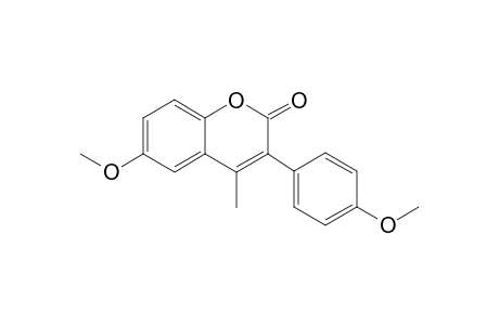 6-Methoxy-3-(4'-methoxyphenyl)-4-methylcoumarin