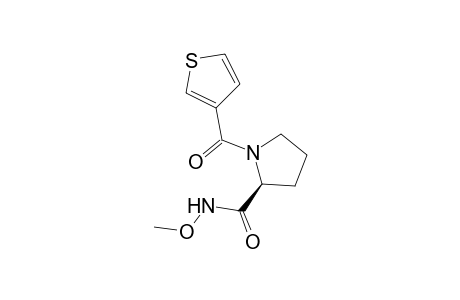 (2S)-N-methoxy-1-(3-thenoyl)pyrrolidine-2-carboxamide