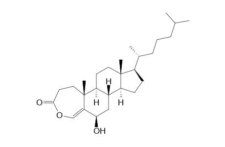 6-.beta.-Hydroxy-4-oxa-4a-homo-5.beta.cholest-4a-en-3-one