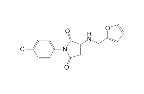 1-(4-chlorophenyl)-3-[(2-furylmethyl)amino]-2,5-pyrrolidinedione