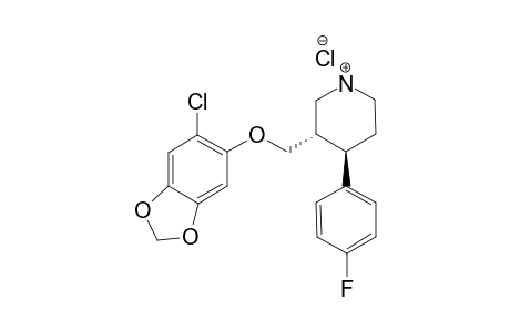 (3S,4R)-3-[[(6-CHLORO-1,3-BENZODIOXOL-5-YL)-OXY]-METHYL]-4-(4-FLUORO-PHENYL)-PIPERIDINE-HYDROCHLORIDE;IMPURITY-#1