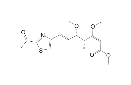 (2E,4R,5S,6E)-7-(2-acetyl-4-thiazolyl)-3,5-dimethoxy-4-methylhepta-2,6-dienoic acid methyl ester