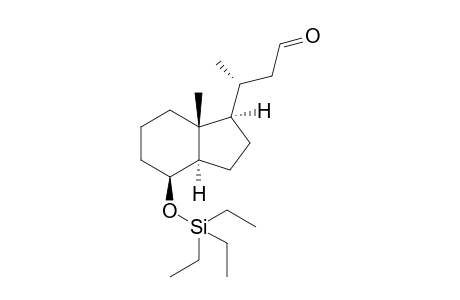(8S,20R)-des-A,B-20-(Formylmethyl)-8.beta.-[(triethylsilyl)oxy]pregnane