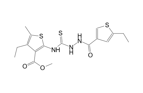 methyl 4-ethyl-2-[({2-[(5-ethyl-3-thienyl)carbonyl]hydrazino}carbothioyl)amino]-5-methyl-3-thiophenecarboxylate