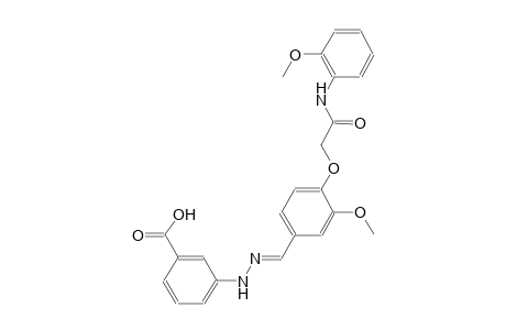 3-((2E)-2-{3-methoxy-4-[2-(2-methoxyanilino)-2-oxoethoxy]benzylidene}hydrazino)benzoic acid