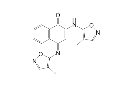 2-(4'-Methyl-5'-isoxazolylamino)-N-(4"-methyl-5"-isoxazolyl)-1,4-naphthoquinone-4-imine