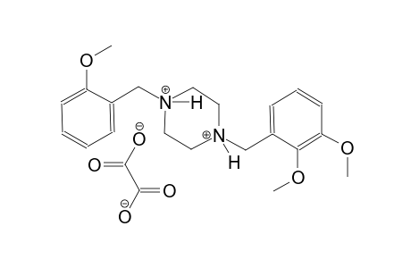 1-(2,3-dimethoxybenzyl)-4-(2-methoxybenzyl)piperazinediium oxalate