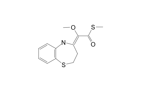 (2Z)-2-(3,5-dihydro-2H-1,5-benzothiazepin-4-ylidene)-2-methoxy-ethanethioic acid S-methyl ester