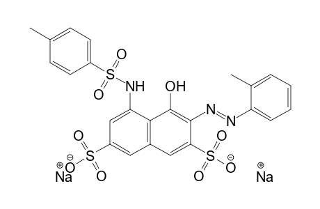 2,7-Naphthalenedisulfonic acid, 4-hydroxy-3-[(2-methylphenyl)azo]-5-[[(4-methylphenyl)sulfonyl]amino]-, disodium salt