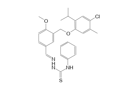 3-[(4-chloro-2-isopropyl-5-methylphenoxy)methyl]-4-methoxybenzaldehyde N-phenylthiosemicarbazone