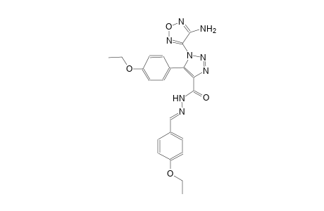 1-(4-amino-1,2,5-oxadiazol-3-yl)-5-(4-ethoxyphenyl)-N'-[(E)-(4-ethoxyphenyl)methylidene]-1H-1,2,3-triazole-4-carbohydrazide