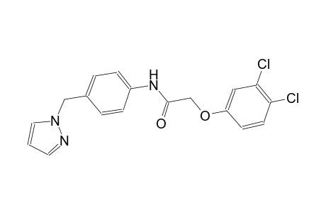 2-(3,4-dichlorophenoxy)-N-[4-(1H-pyrazol-1-ylmethyl)phenyl]acetamide
