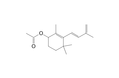 2-Cyclohexen-1-ol, 2,4,4-trimethyl-3-(3-methyl-1,3-butadienyl)-, acetate, (E)-(.+-.)-