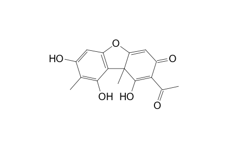 3(9bH)-Dibenzofuranone, 2-acetyl-1,7,9-trihydroxy-8,9b-dimethyl-