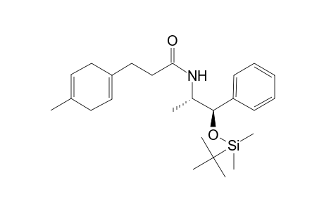 N-[(1R,2S)-1-[tert-butyl(dimethyl)silyl]oxy-1-phenyl-propan-2-yl]-3-(4-methylcyclohexa-1,4-dien-1-yl)propanamide