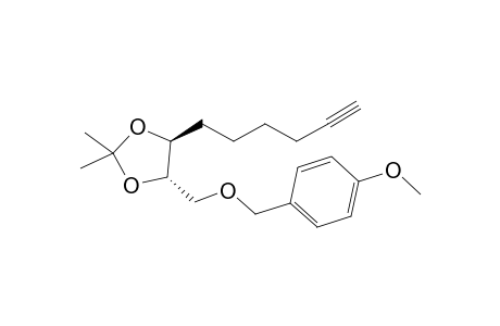 (4S,5S)-4-Hex-5-ynyl-5-{[(4-methoxybenzyl)oxy]methyl}-2,2-dimethyl-1,3-dioxolane